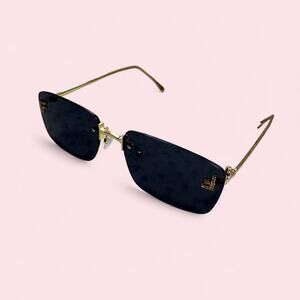 Gold and black sunglasses with a unique design Streetwear Sunglasses 🕶